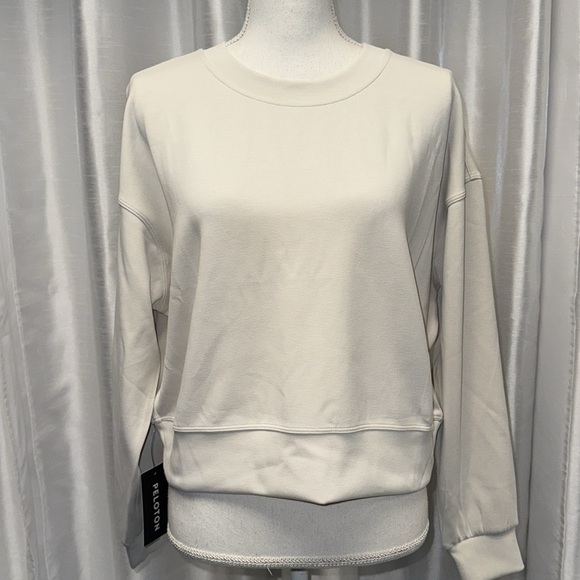 NEW w/ TAGS lululemon x Peloton Softstreme Perfectly Oversized Cropped Crew Sz 6 - Picture 6 of 11